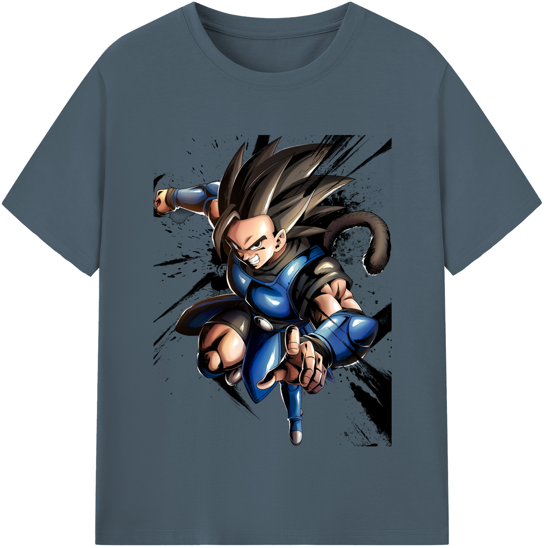 （画像用） ドラゴンボール ベジータ四世（Bejīta Yonsei）DRAGON BALL Vegeta IV 綿100％半袖Tシャツ（フロントプリント）